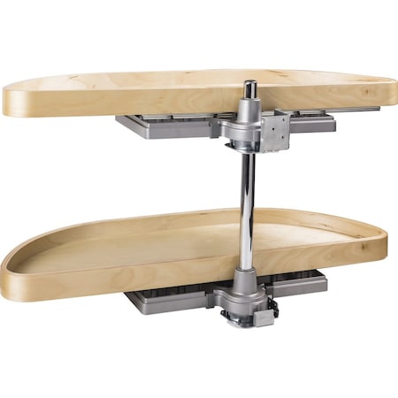 Hardware Resources 32" Wood Half-Moon Lazy Susan HMLS-W-3212